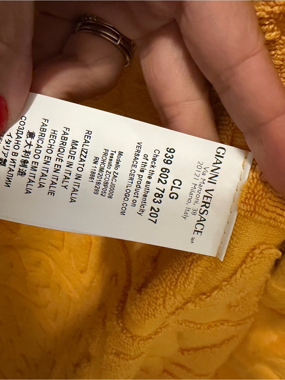 Versace Robe Size XL - Picture 4 of 13